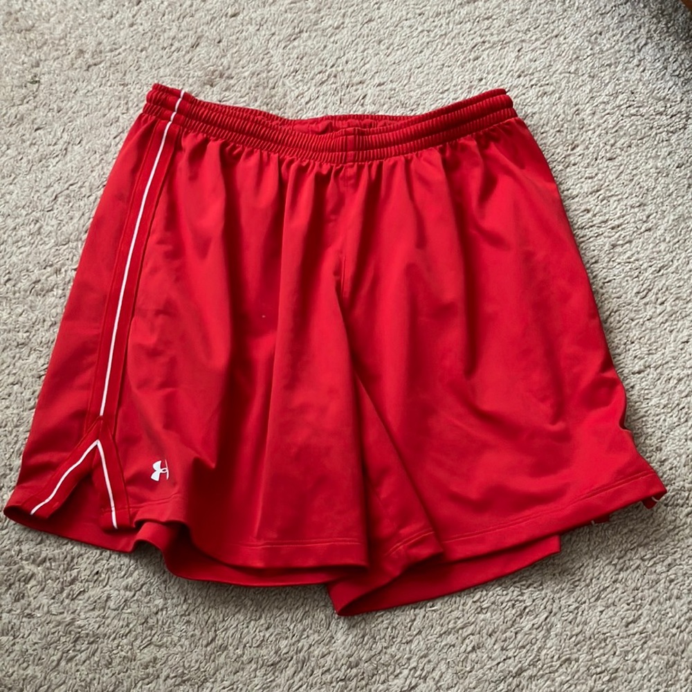 Under Armour Women's Red Athletic Shorts